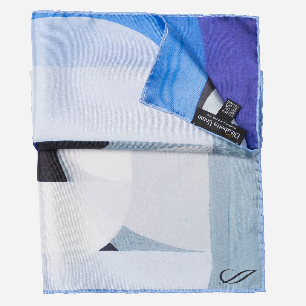 Harmony - Silk Pocket Square - Blue - My Men's Shop