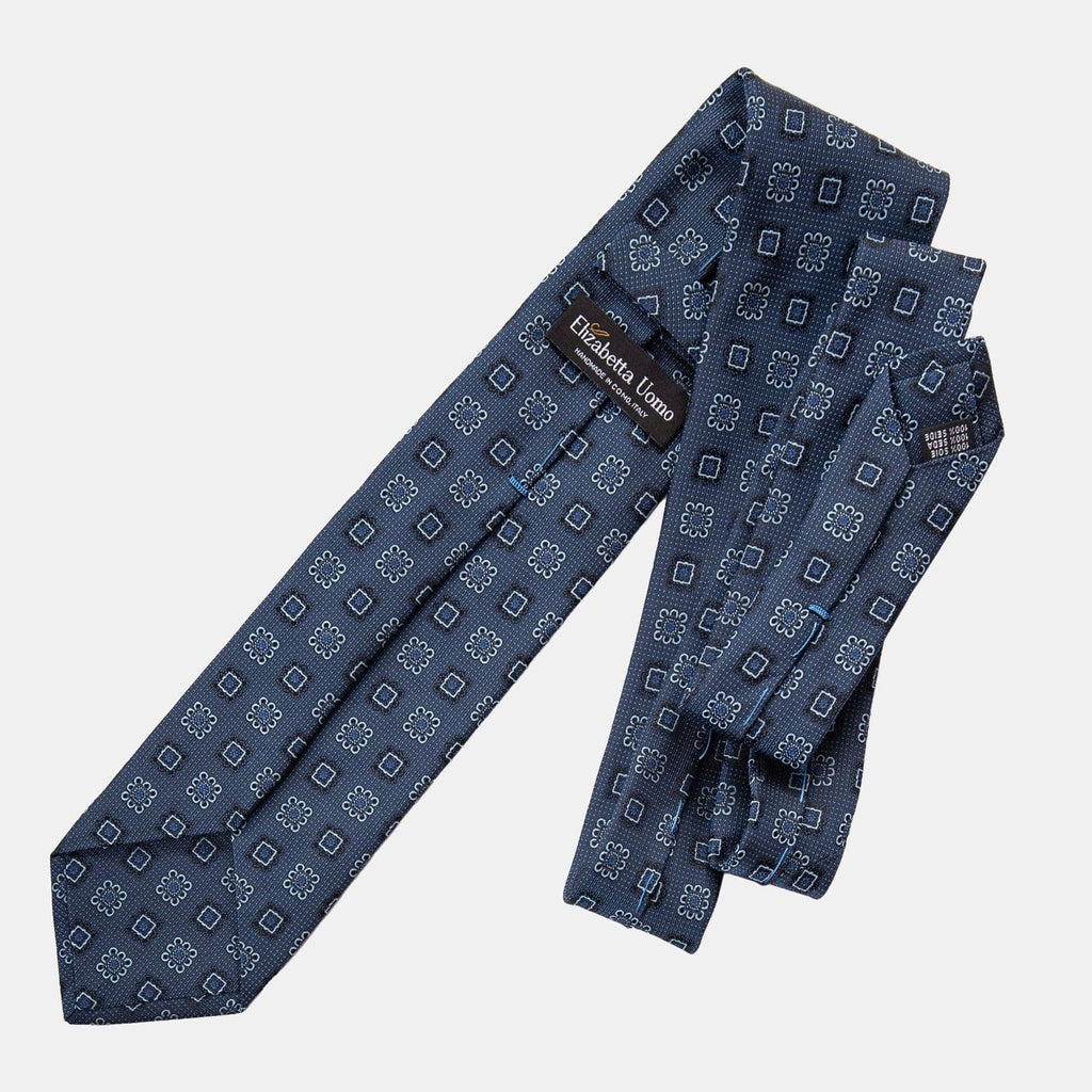 Trento - Silk Jacquard Tie - Blue