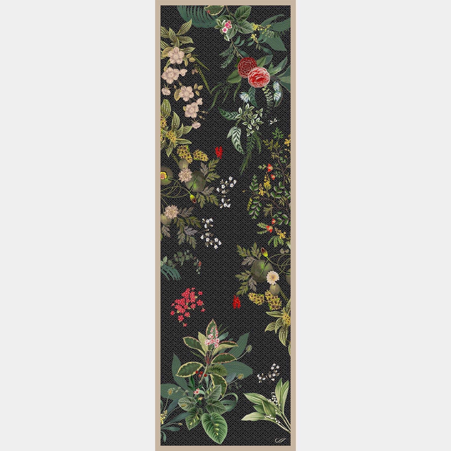 Sara - Long Silk Scarf - Black - My Men's Shop