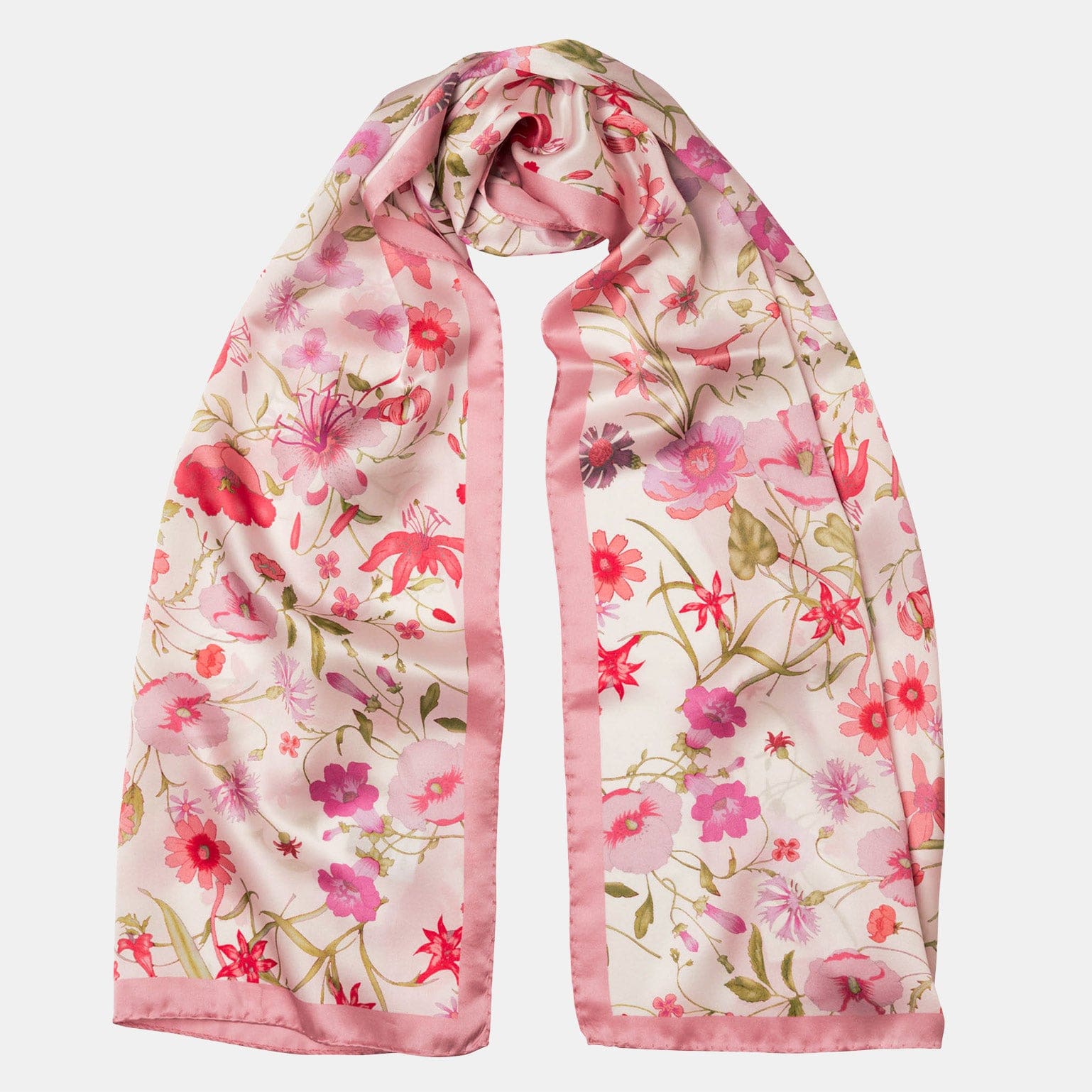 Primavera - Long Silk Scarf - Pink - My Men's Shop