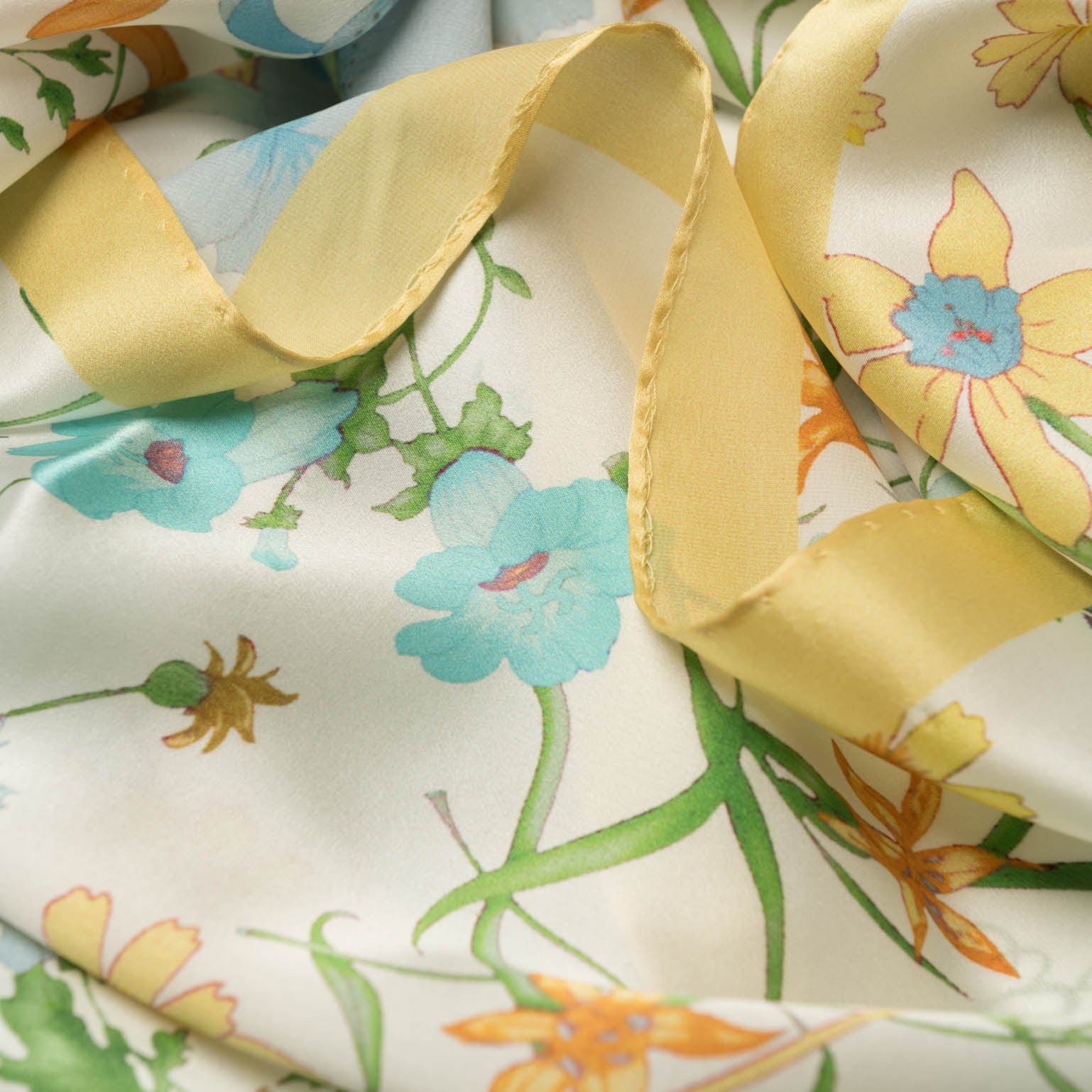 Primavera - Long Silk Scarf - Yellow - My Men's Shop
