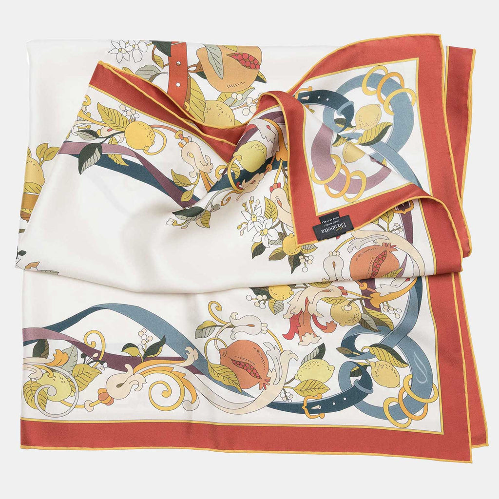 Anthea - Silk Foulard - Ivory - My Men's Shop