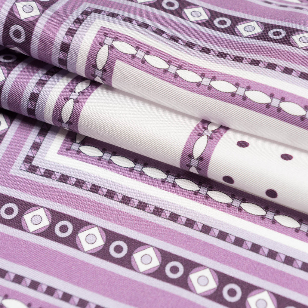 Pois - Silk Pocket Square - Lilac - My Men's Shop