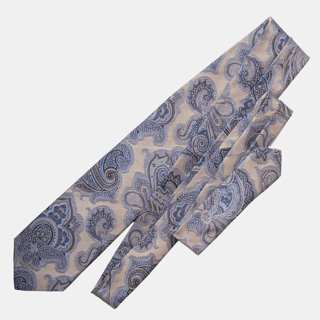 Cortina - Silk Jacquard Tie - Warm Pewter - My Men's Shop