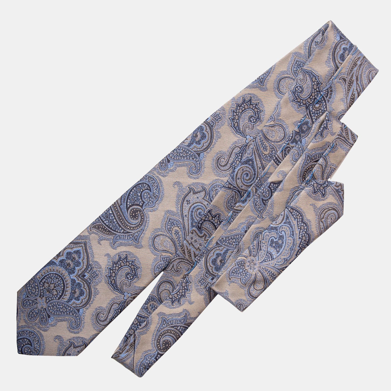 Cortina - Silk Jacquard Tie - Warm Pewter - My Men's Shop