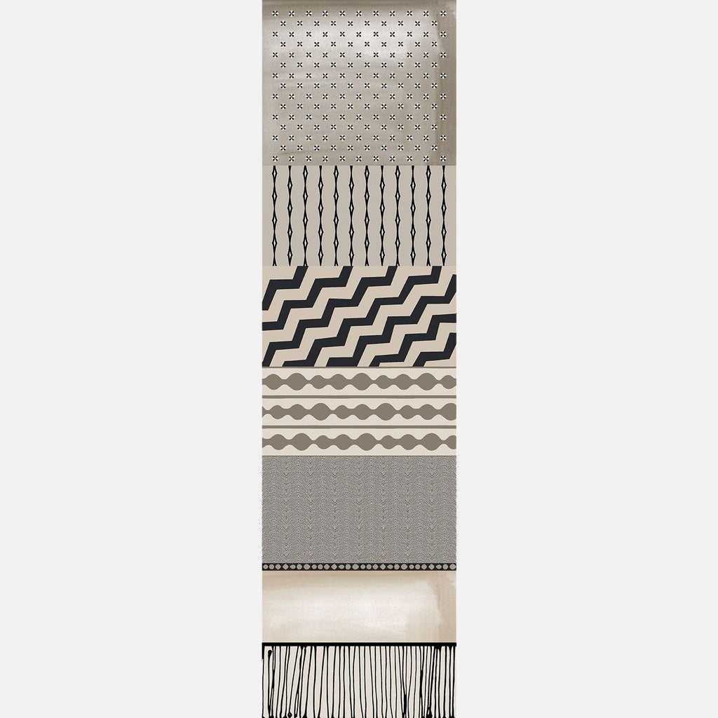 Atri - Long Silk Scarf - Sand