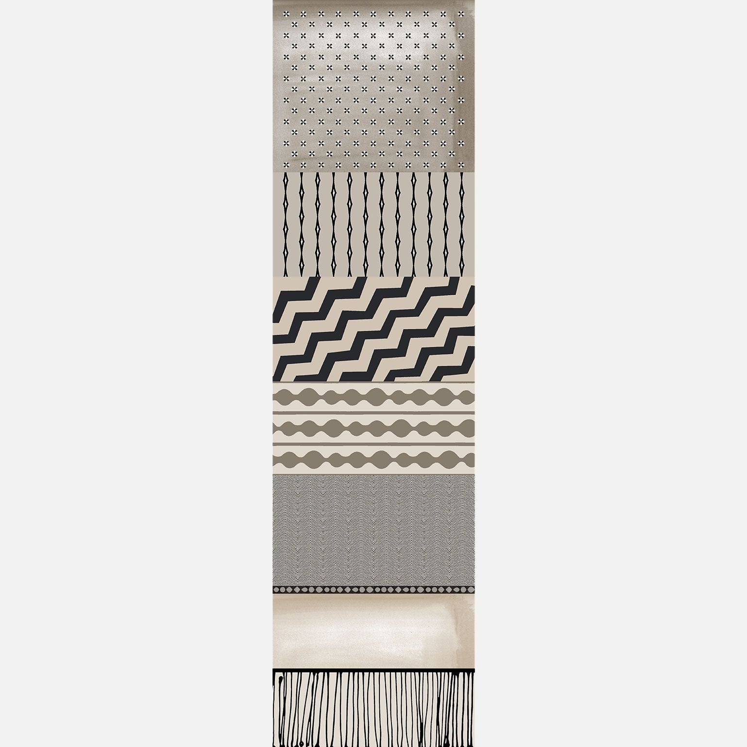 Atri - Long Silk Scarf - Sand