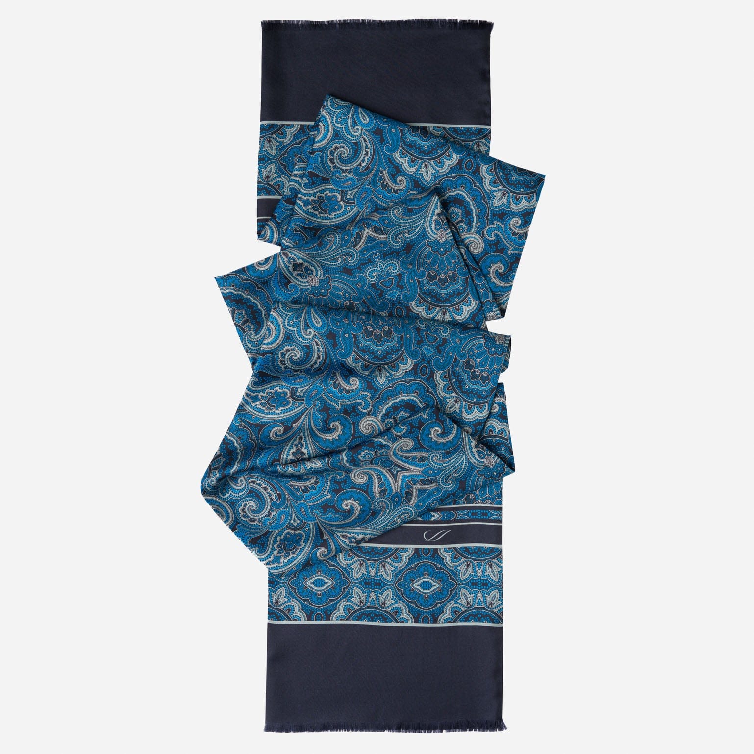 Ferrara - Silk Scarf - Blue - My Men's Shop