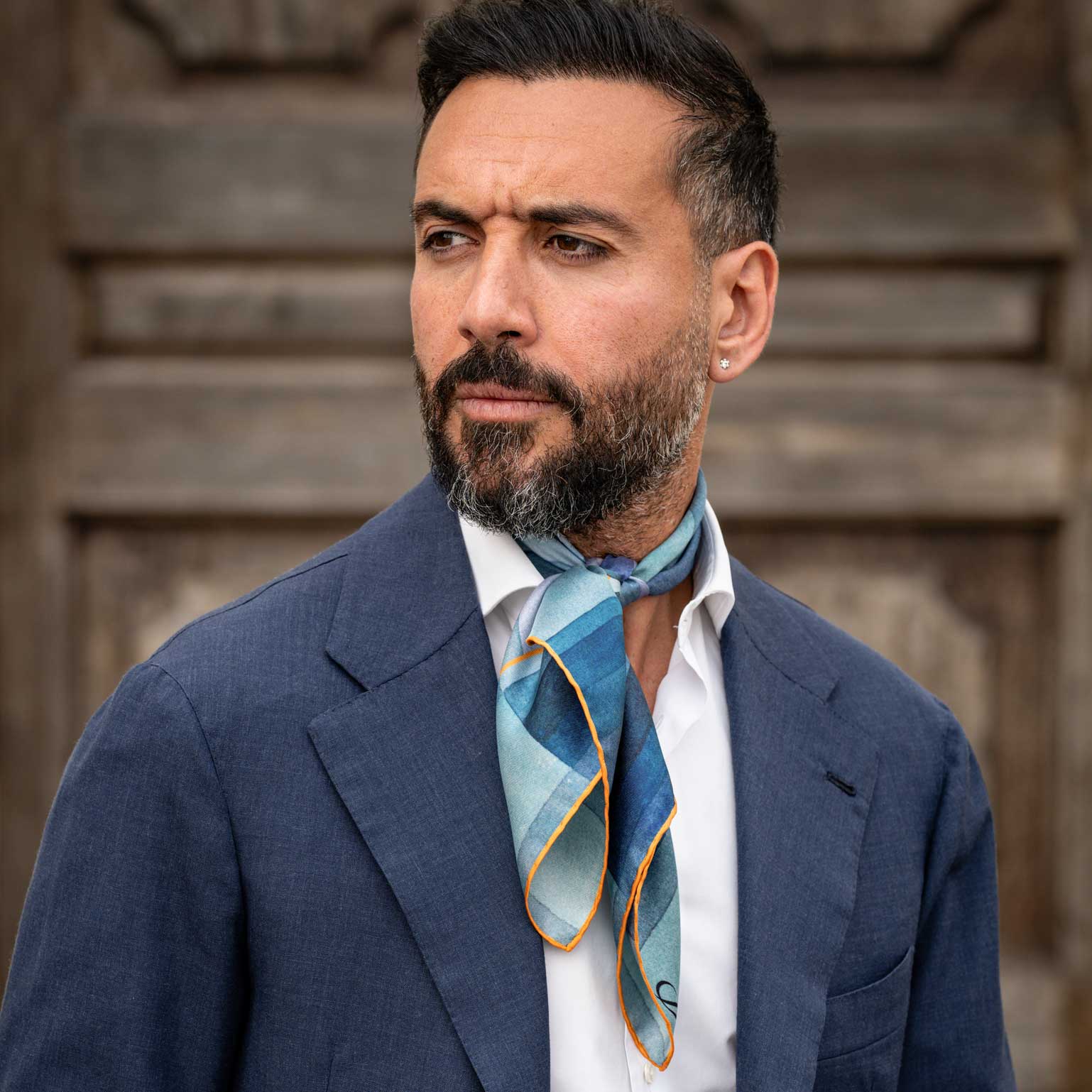 The Harbinger of Autumn - Silk Neckerchief - My Men's Shop