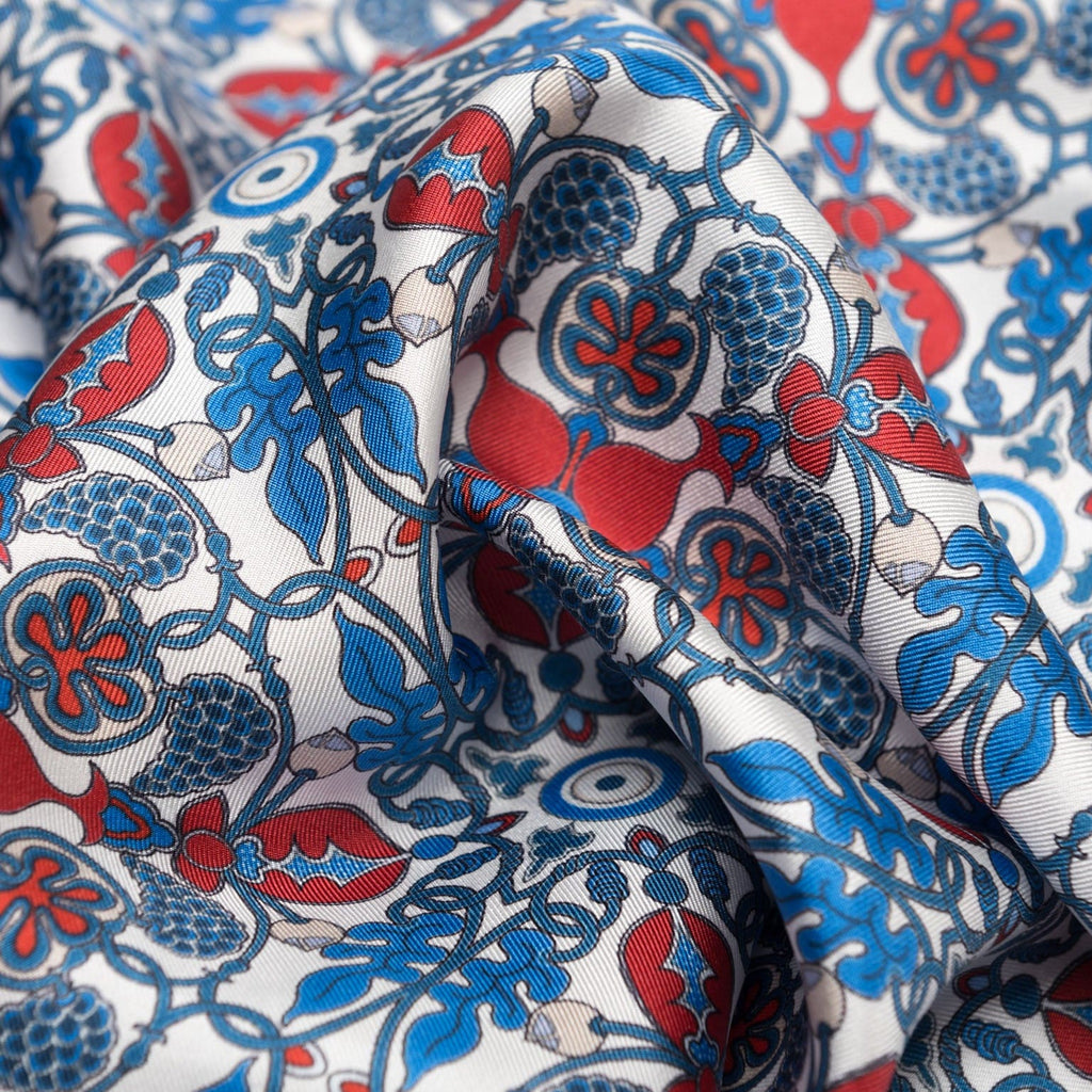 Barbaresco - Silk Neckerchief - Blue and Red - My Men's Shop