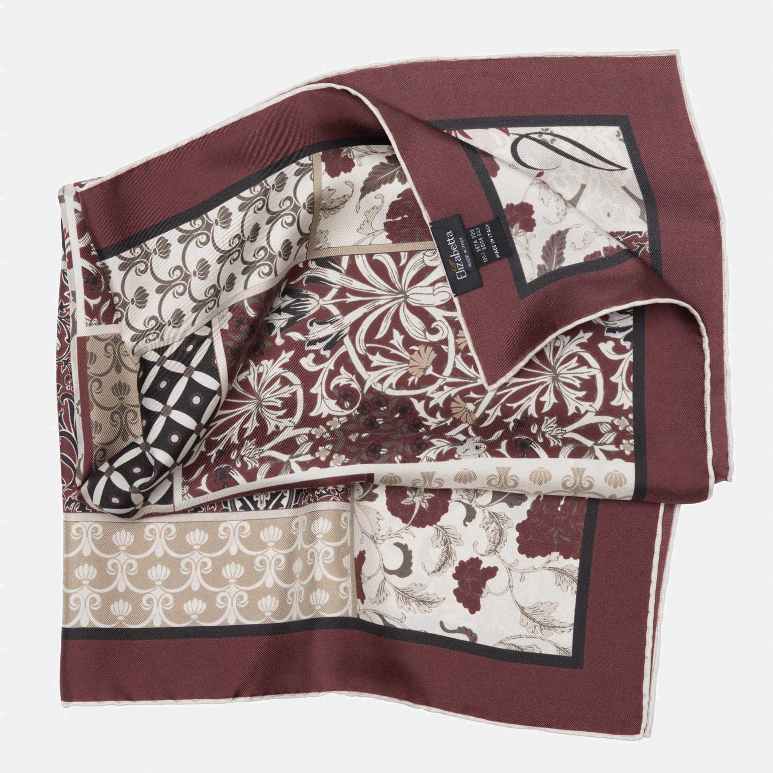 Napoli - Silk Neckerchief - Maroon - My Men's Shop