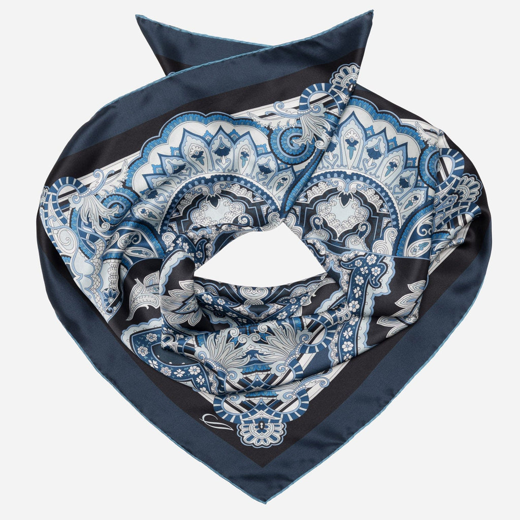 Malta - Silk Foulard - Royal Blue - My Men's Shop