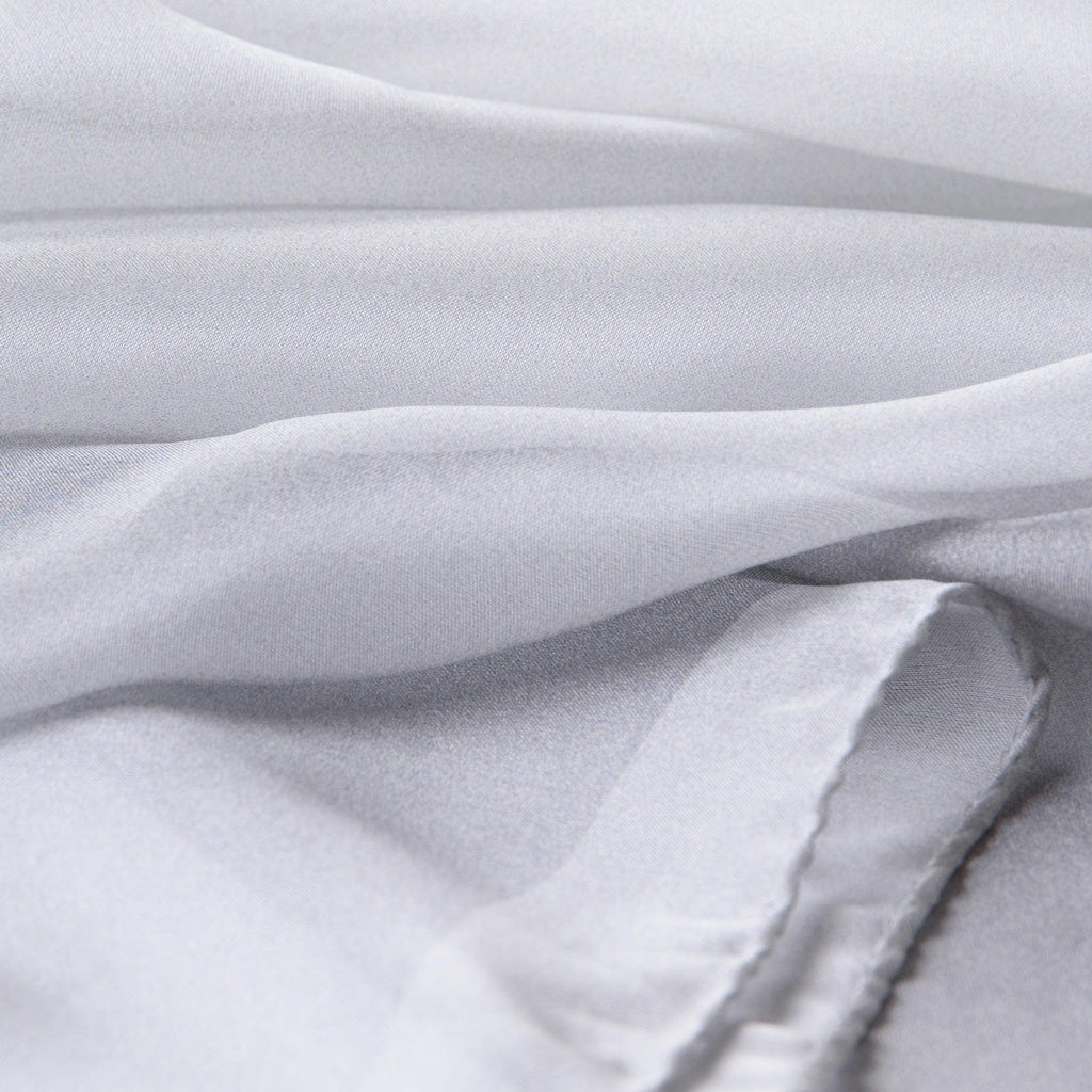 Sophia - Silk Scarf Shawl - Silver Pearl
