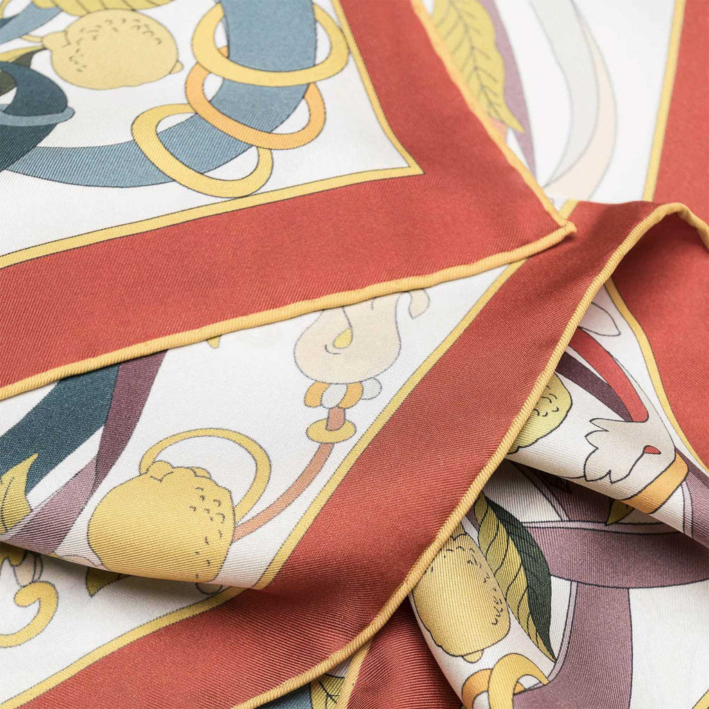 Anthea - Silk Foulard - Ivory - My Men's Shop