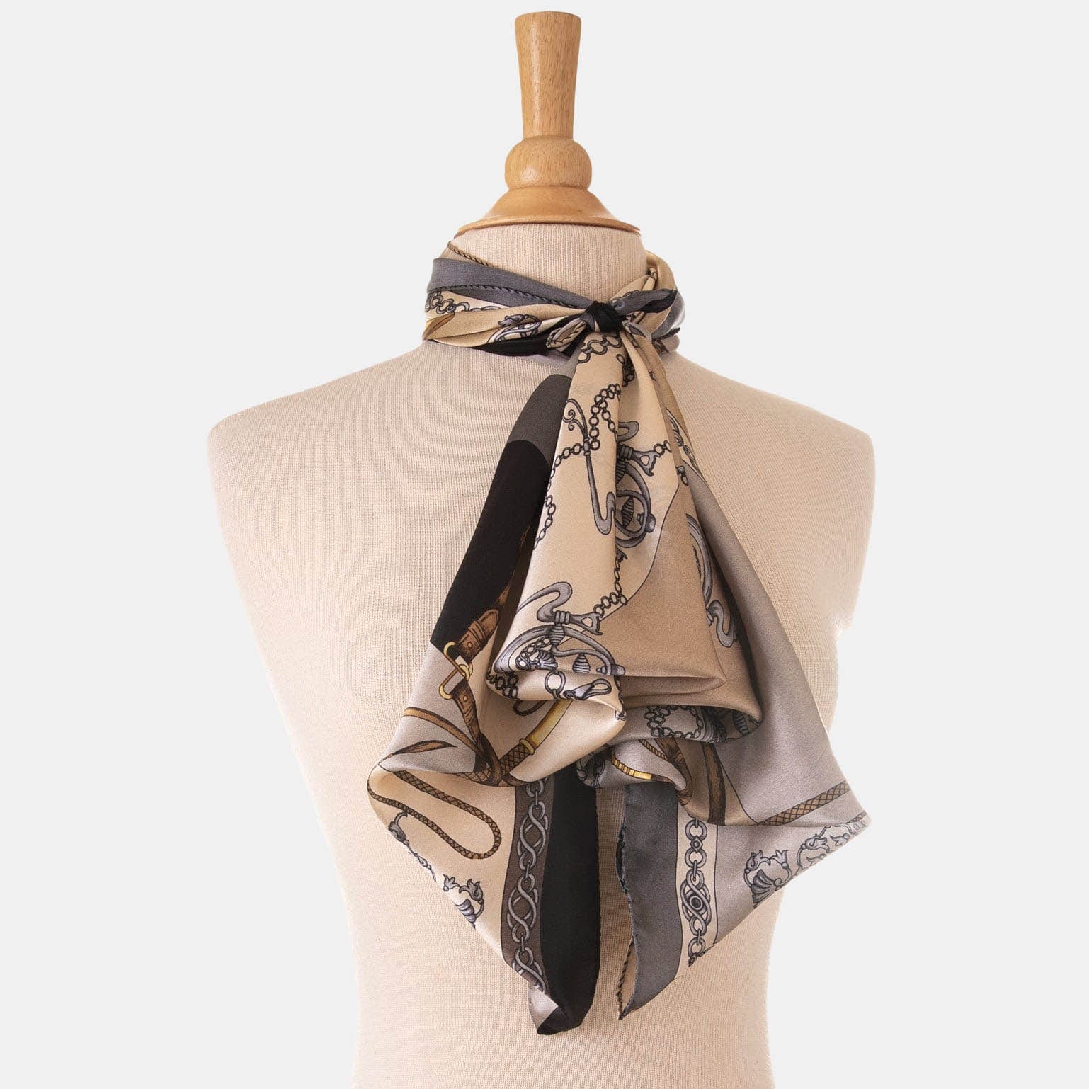 Gabriella - Silk Foulard - Hazelnut - My Men's Shop
