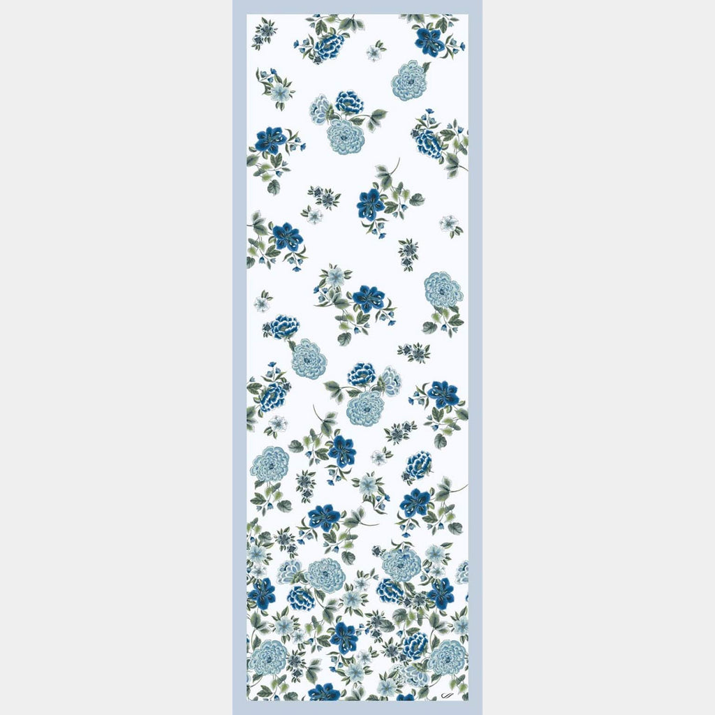 Bella - Silk Scarf Shawl - Blue