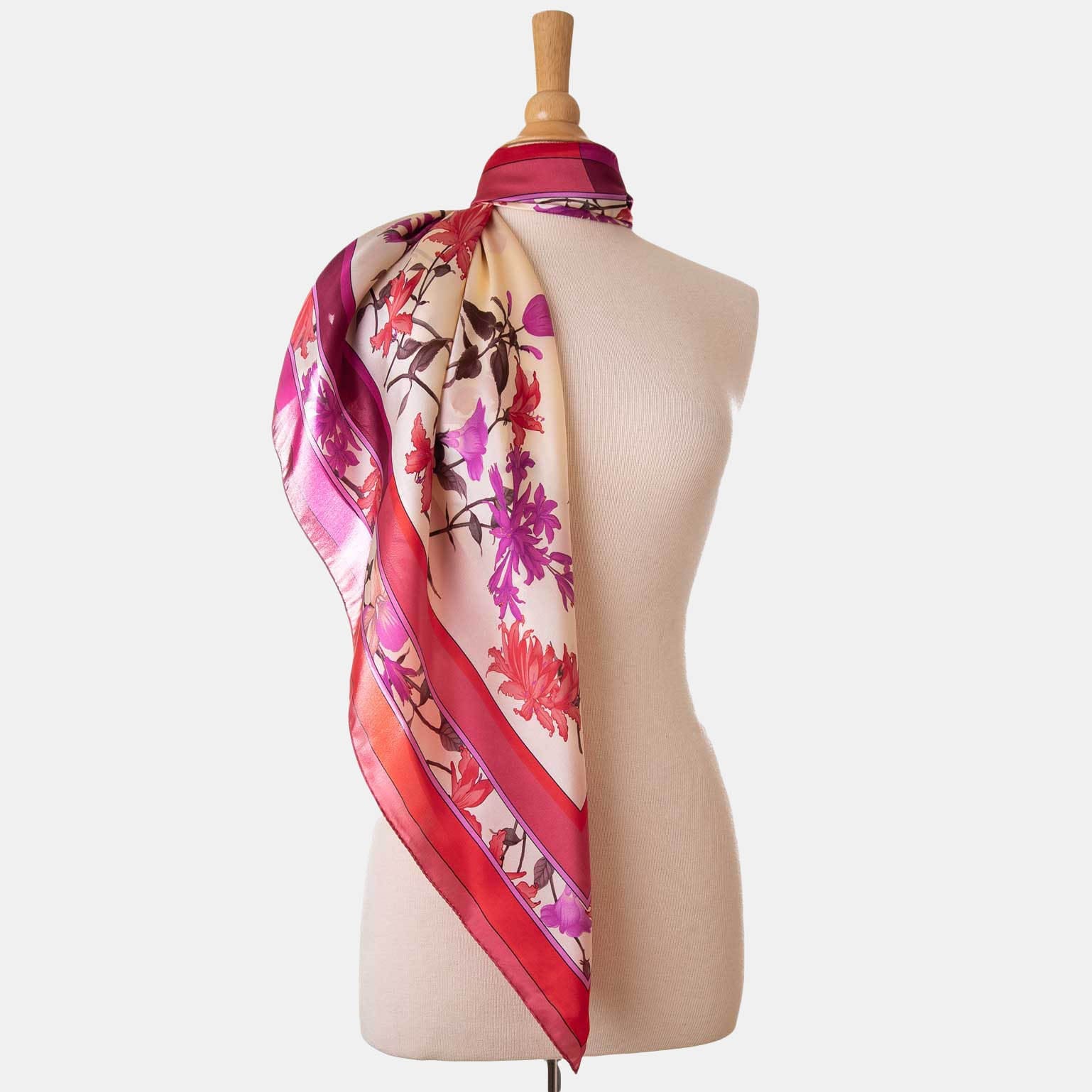 Serena - Silk Foulard - Fuchsia - My Men's Shop