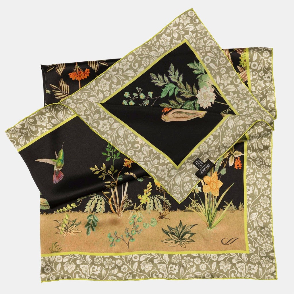 Fantasia - Silk Foulard - Black - My Men's Shop