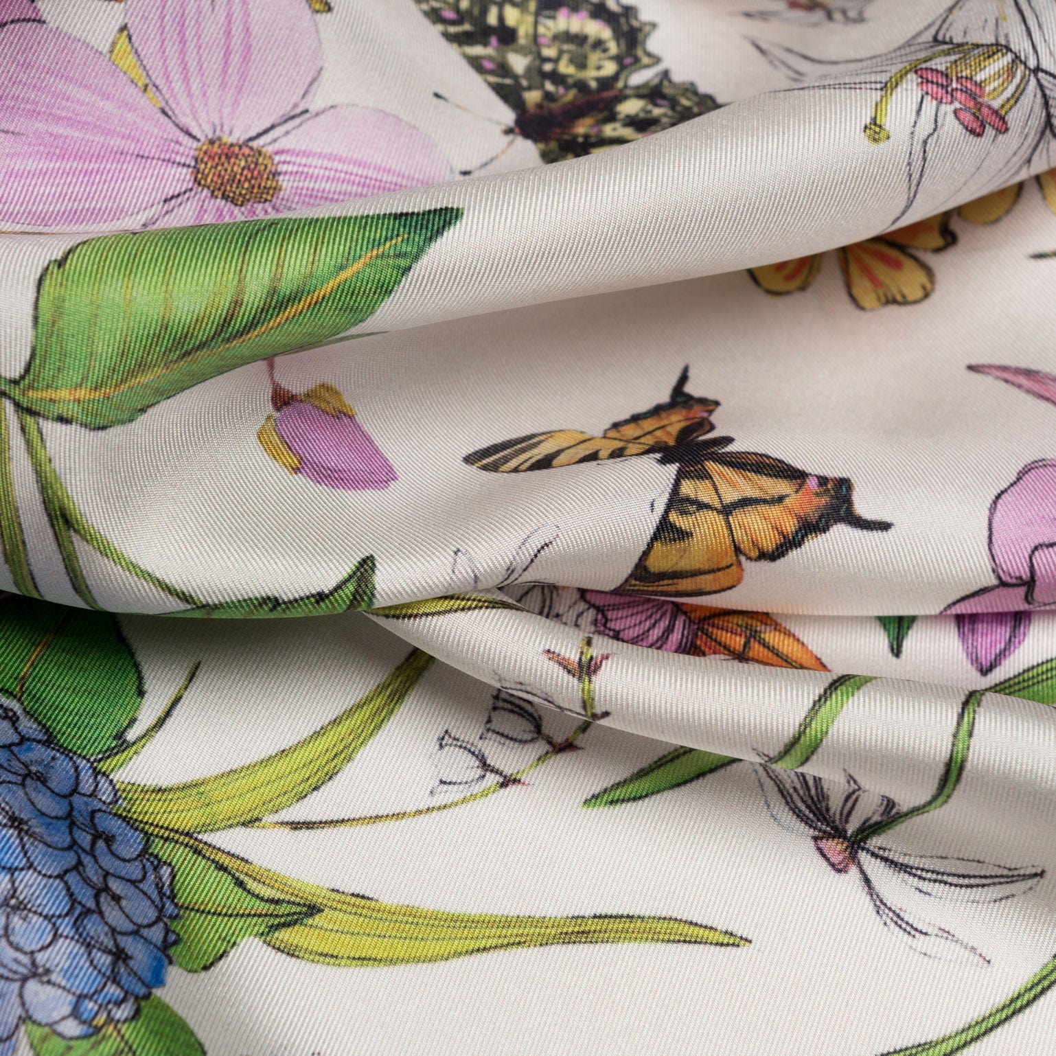 Flora - Silk Foulard - Berry - My Men's Shop