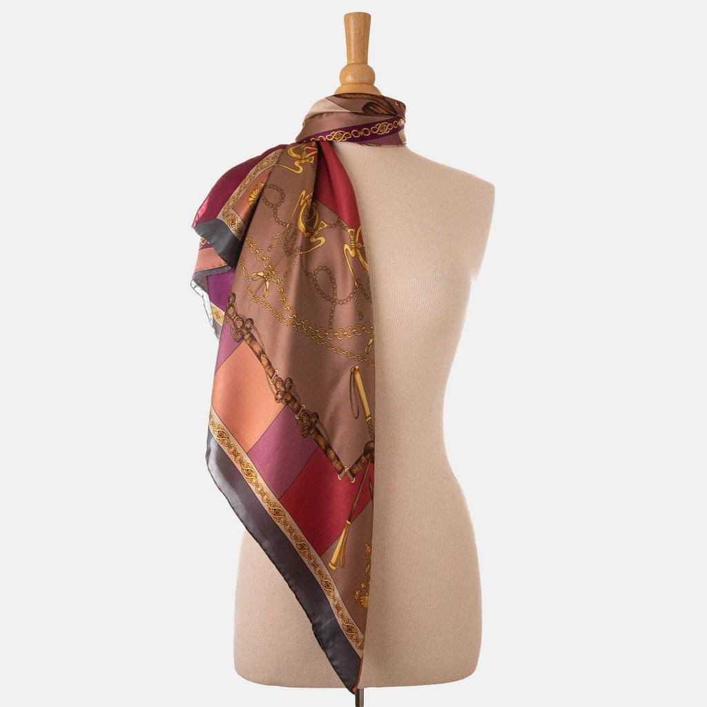 Gabriella - Silk Foulard - Rosewood - My Men's Shop