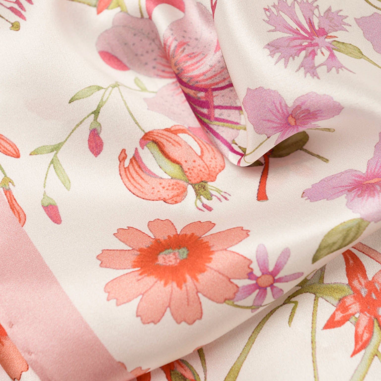 Primavera - Long Silk Scarf - Pink - My Men's Shop