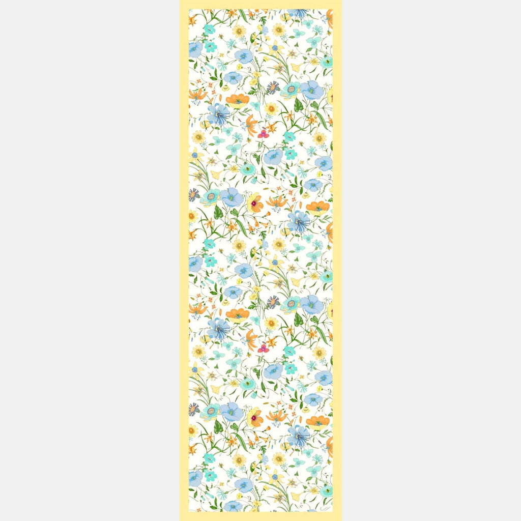Primavera - Long Silk Scarf - Yellow