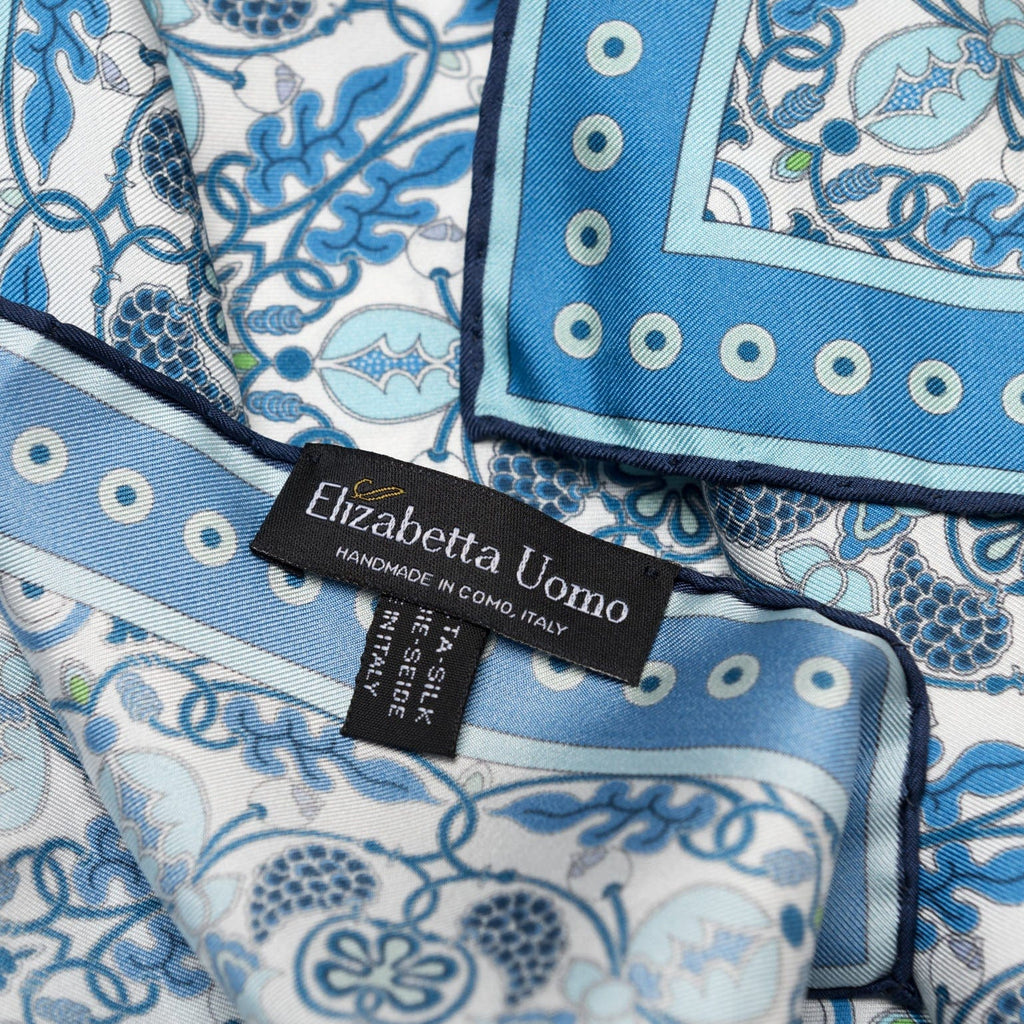 Barbaresco - Silk Neckerchief - Blue - My Men's Shop