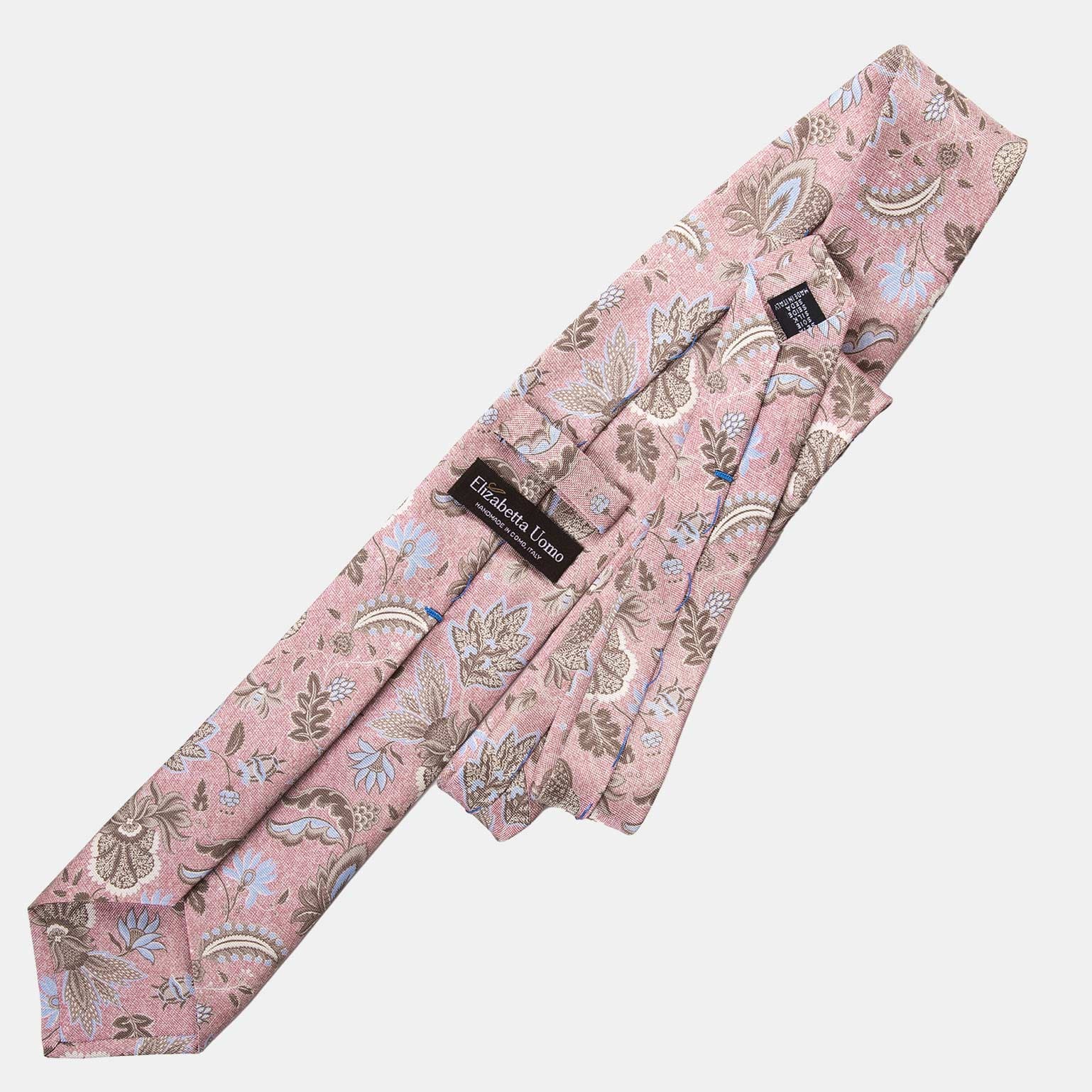 Medici - Printed Silk Tie - Pink - My Men's Shop