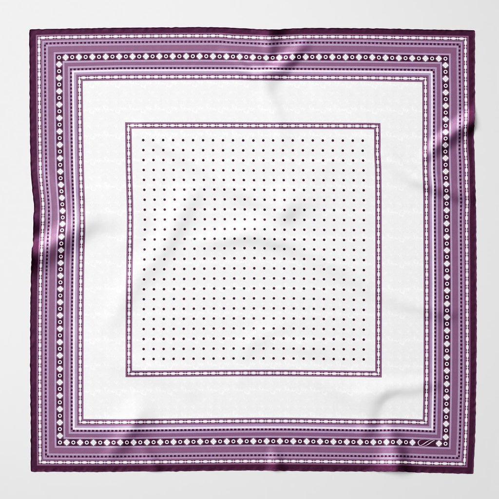 Pois - Silk Pocket Square - Lilac - My Men's Shop