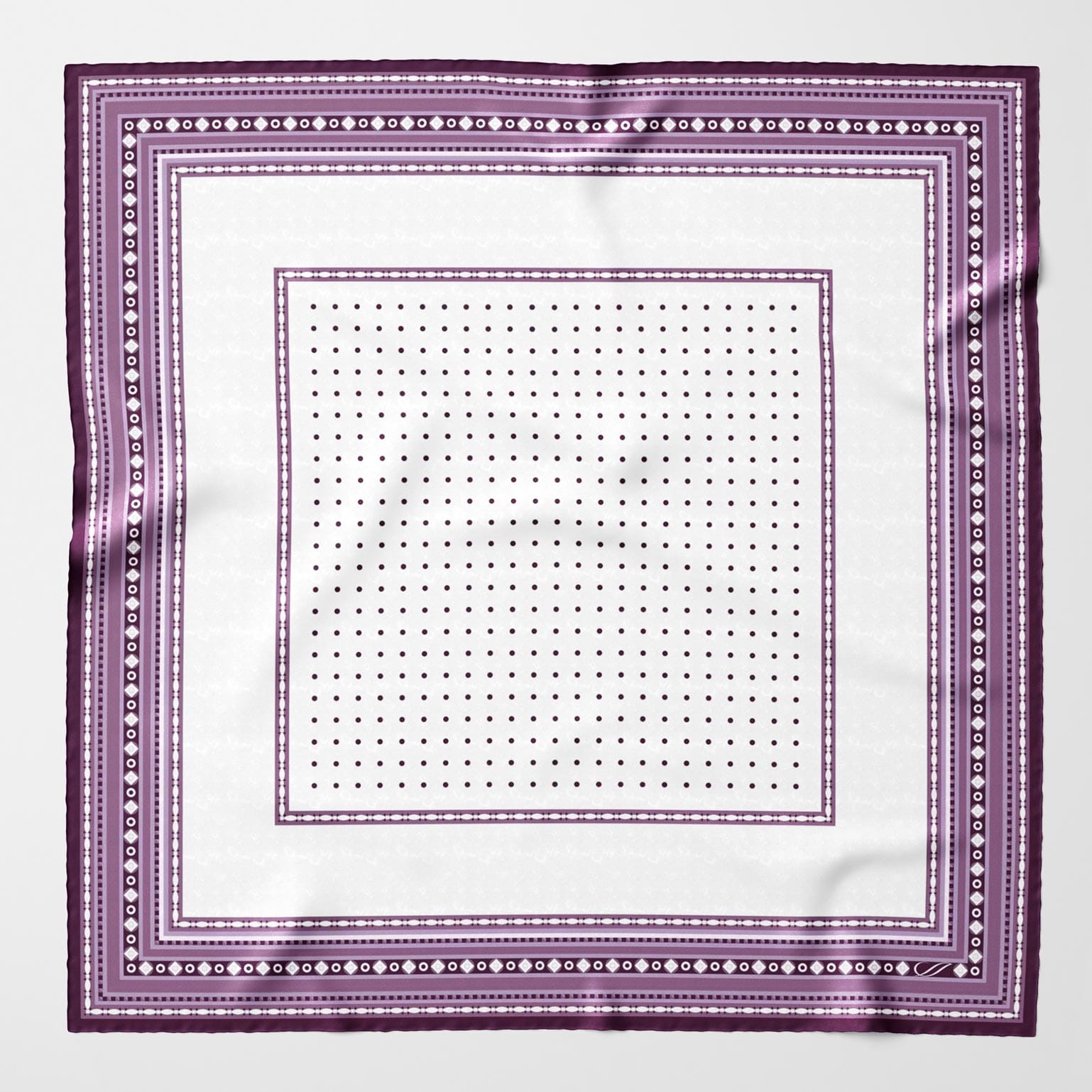 Pois - Silk Pocket Square - Lilac - My Men's Shop