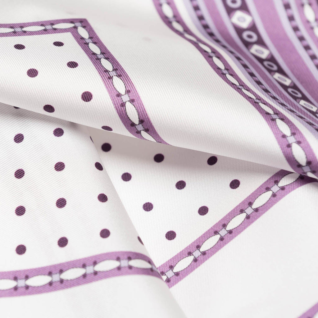 Pois - Silk Pocket Square - Lilac - My Men's Shop