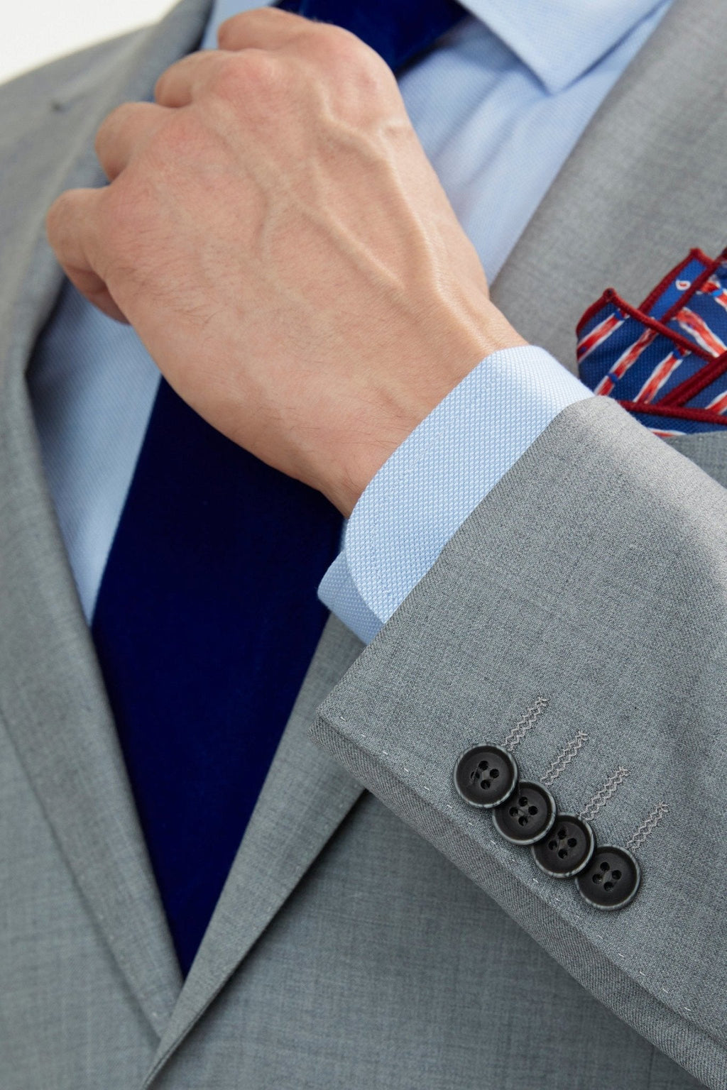 Lite Grey Suit Made From 100% Merino Wool - My Men's Shop