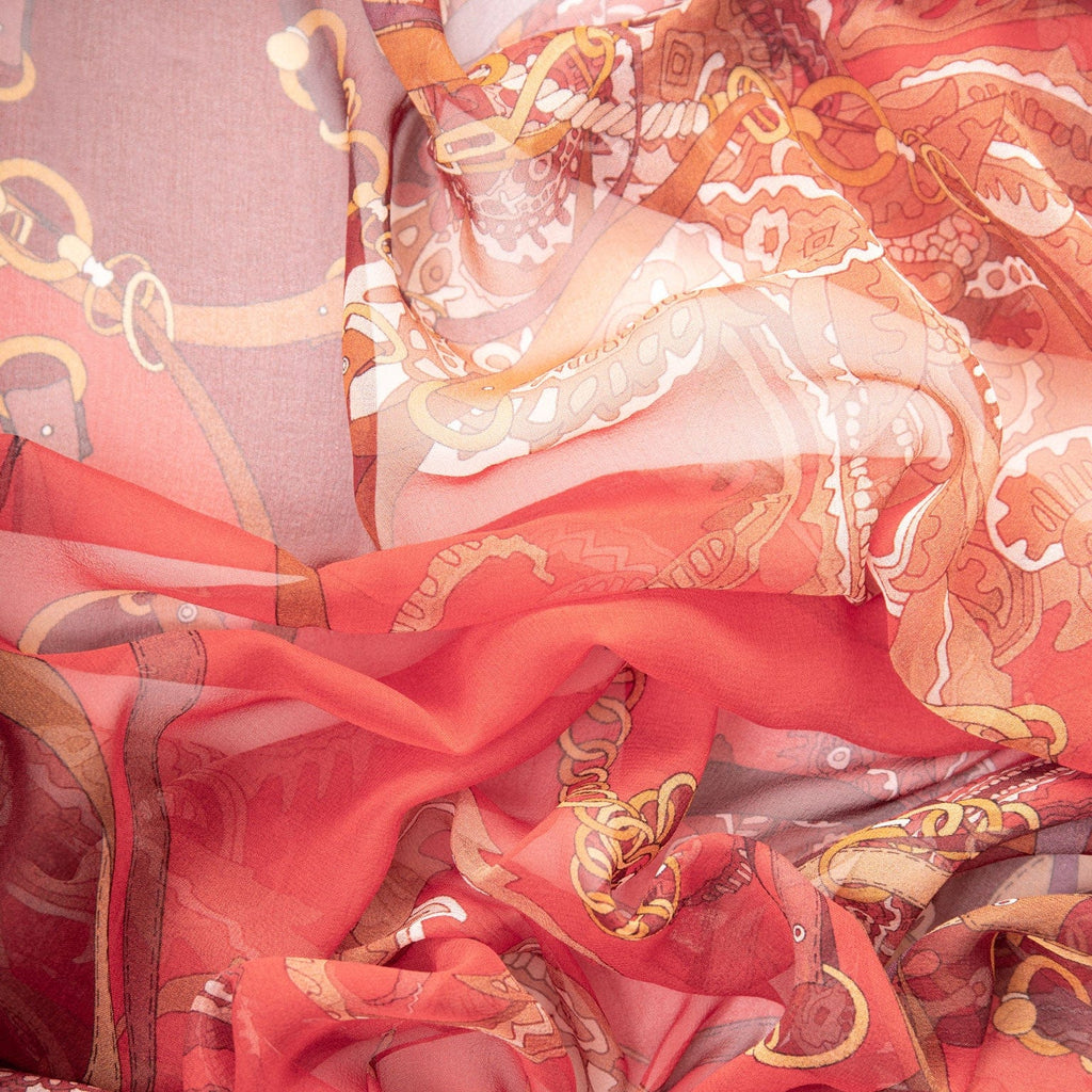Alessandra - Long Silk Scarf - Red - My Men's Shop