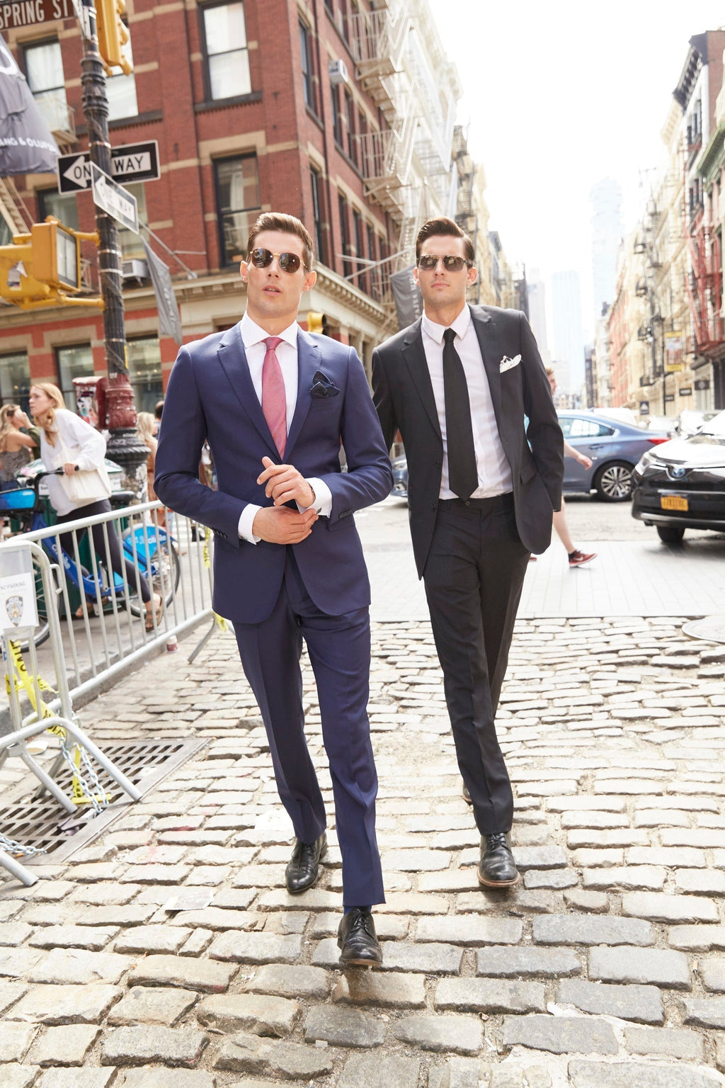 Luxurious 100% Super Fine Italian Wool Black Suit - My Men's Shop