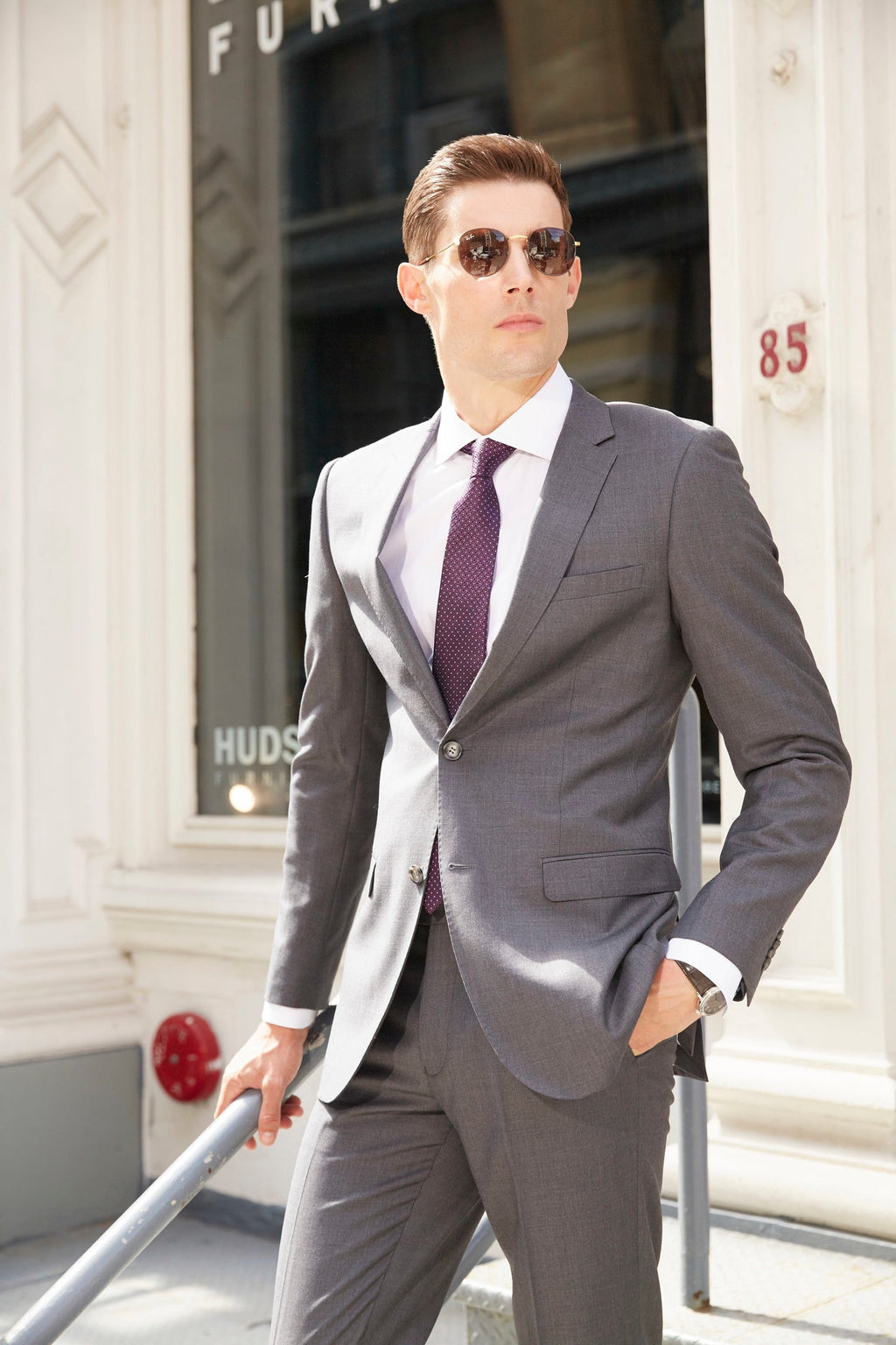 Luxurious Medium Grey Suit For Men - My Men's Shop