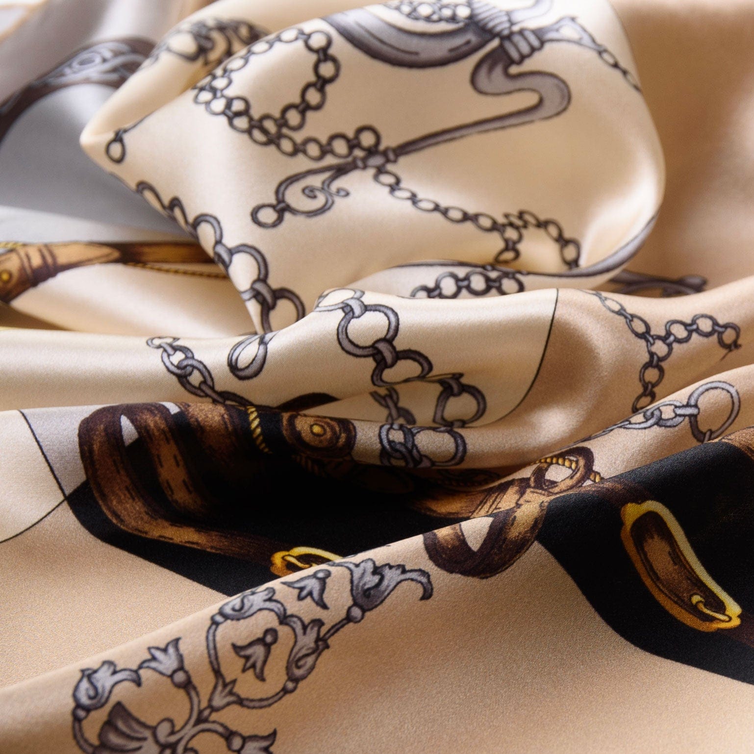 Gabriella - Silk Foulard - Hazelnut - My Men's Shop