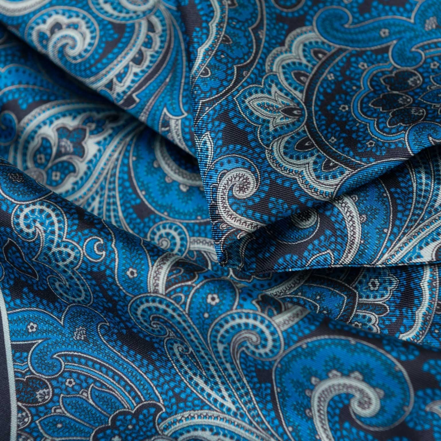 Ferrara - Silk Scarf - Blue - My Men's Shop