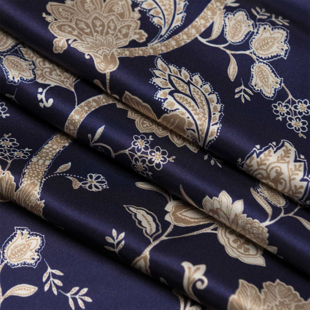 Esmeralda - Silk Scarf Shawl - Midnight Blue & Gold - My Men's Shop