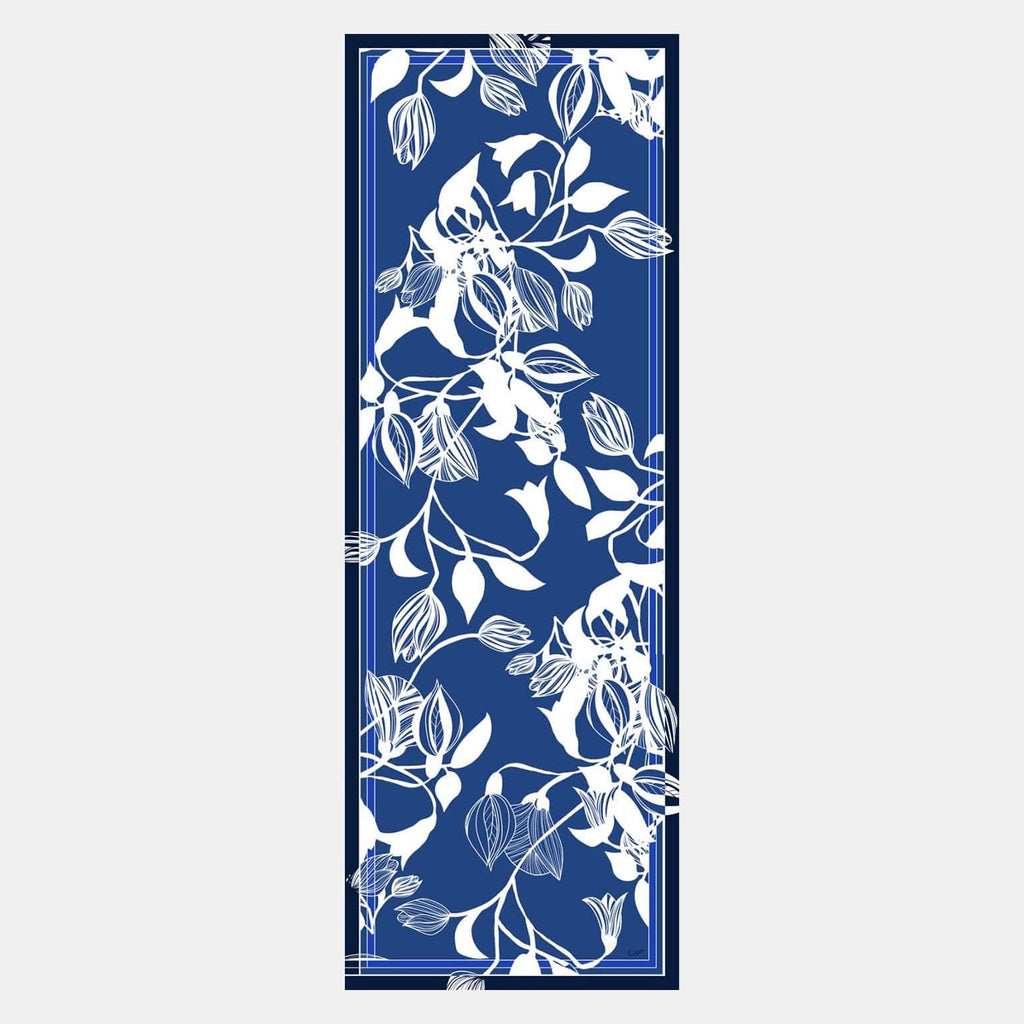 Cara - Silk Scarf Shawl - Blue - My Men's Shop