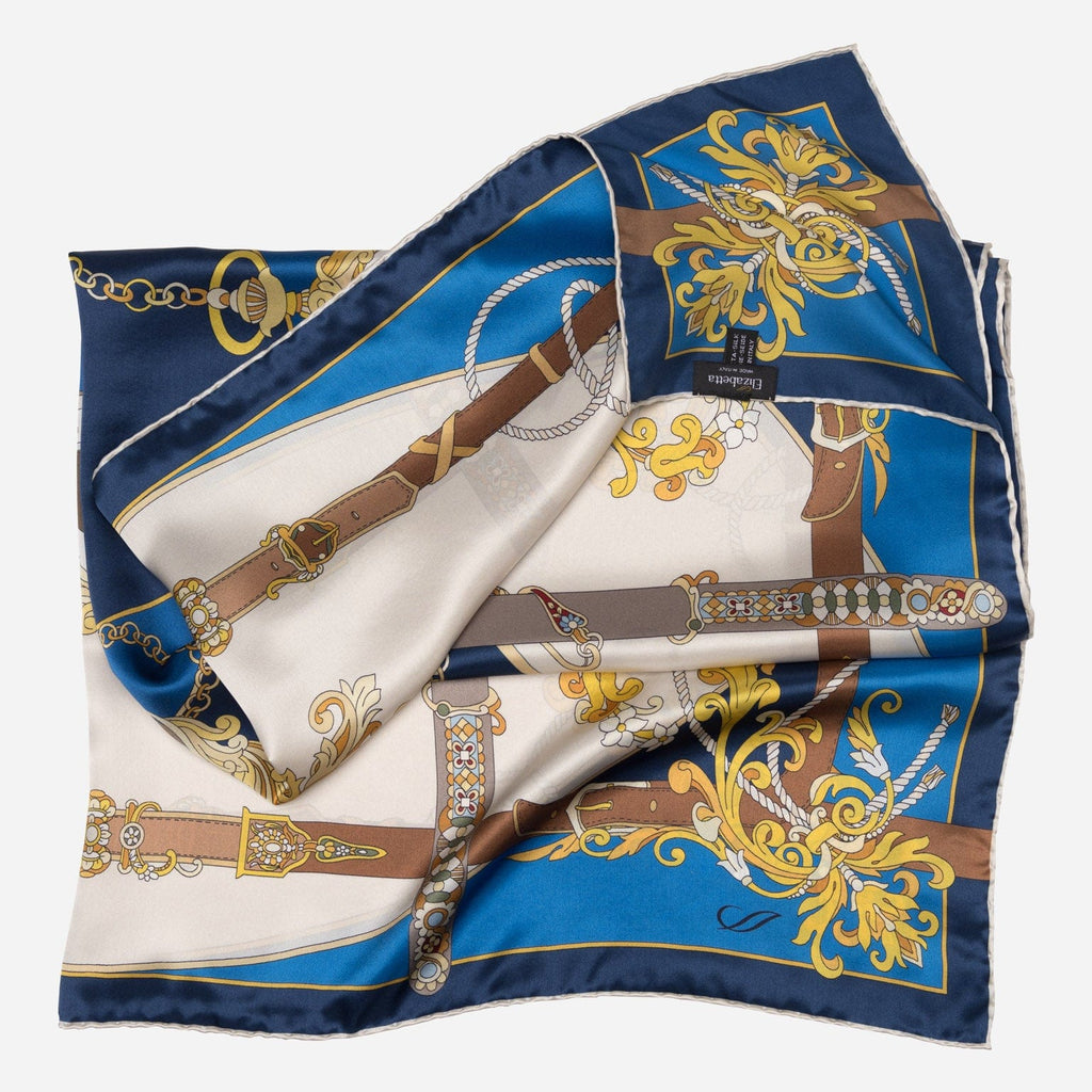 Moment in Time - Silk Foulard - Blue - My Men's Shop