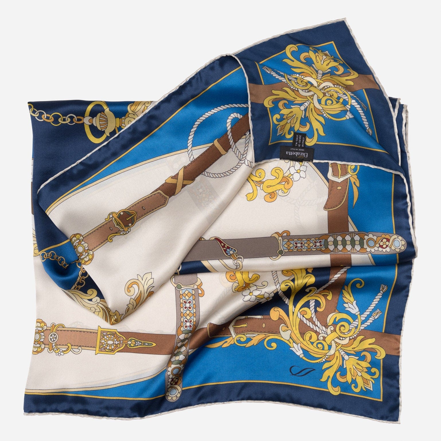 Moment in Time - Silk Foulard - Blue - My Men's Shop