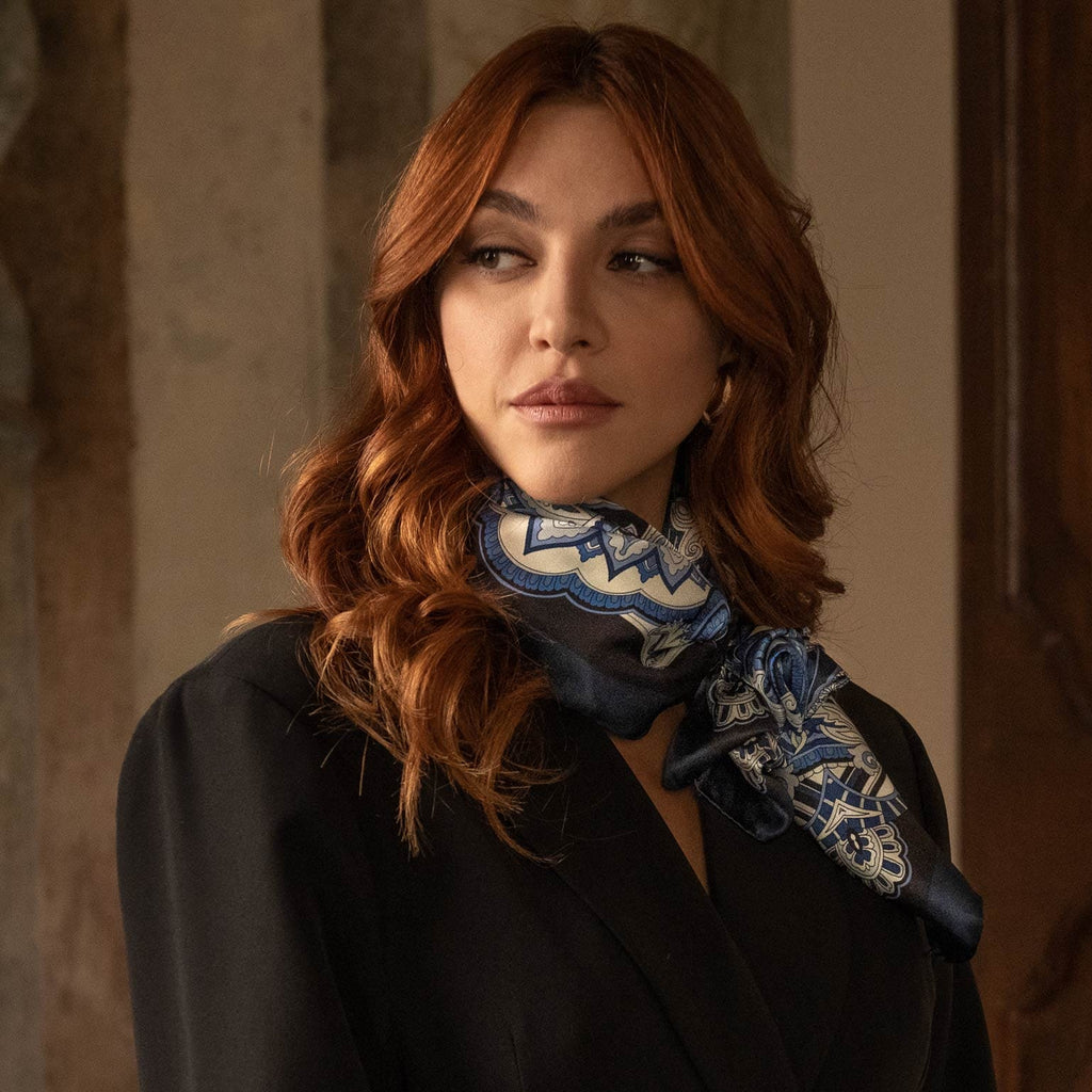 Malta - Silk Foulard - Royal Blue - My Men's Shop