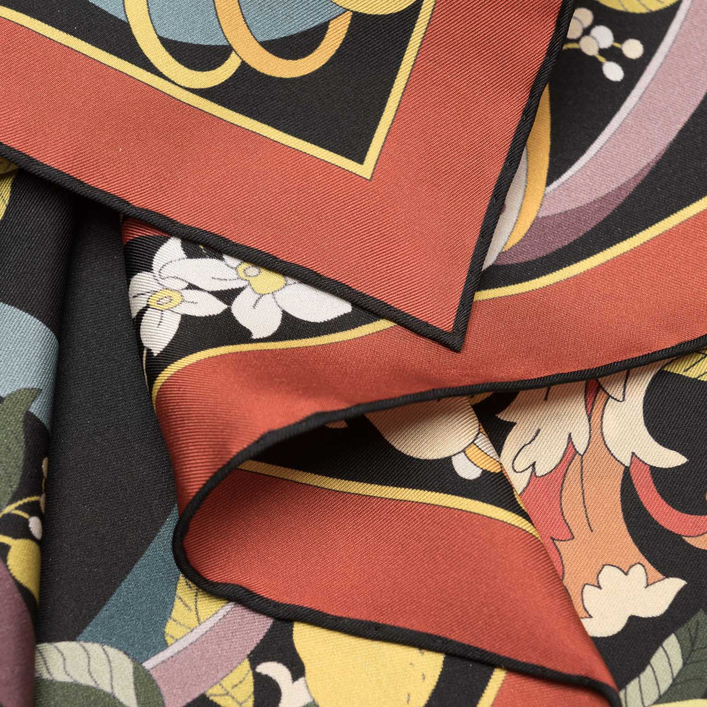 Anthea - Silk Foulard - Black - My Men's Shop