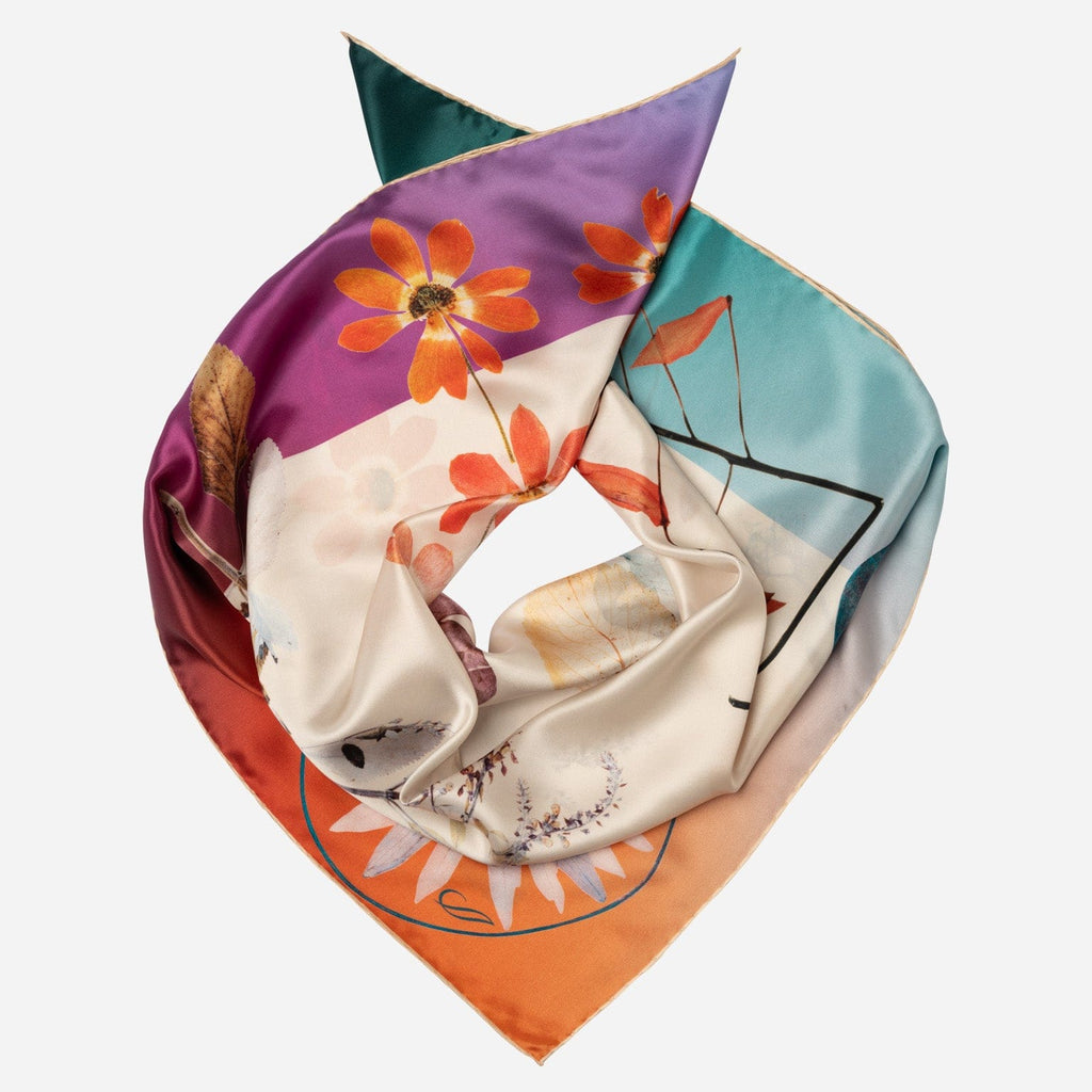 Cristina - Silk Foulard - Champagne