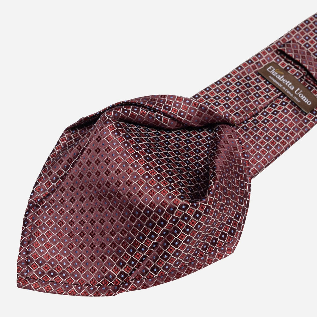 Ravenna - Silk Jacquard Tie - Burgundy - My Men's Shop