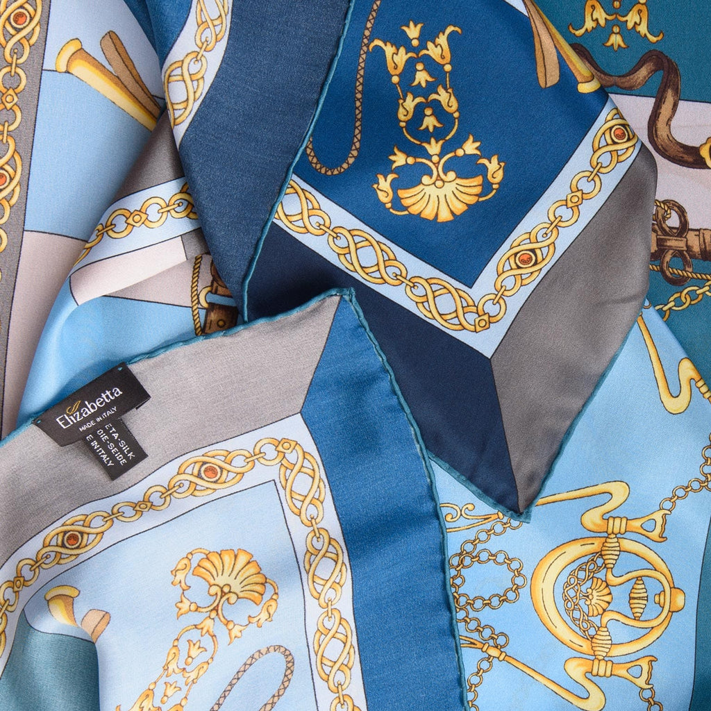 Gabriella - Silk Foulard - Azure - My Men's Shop