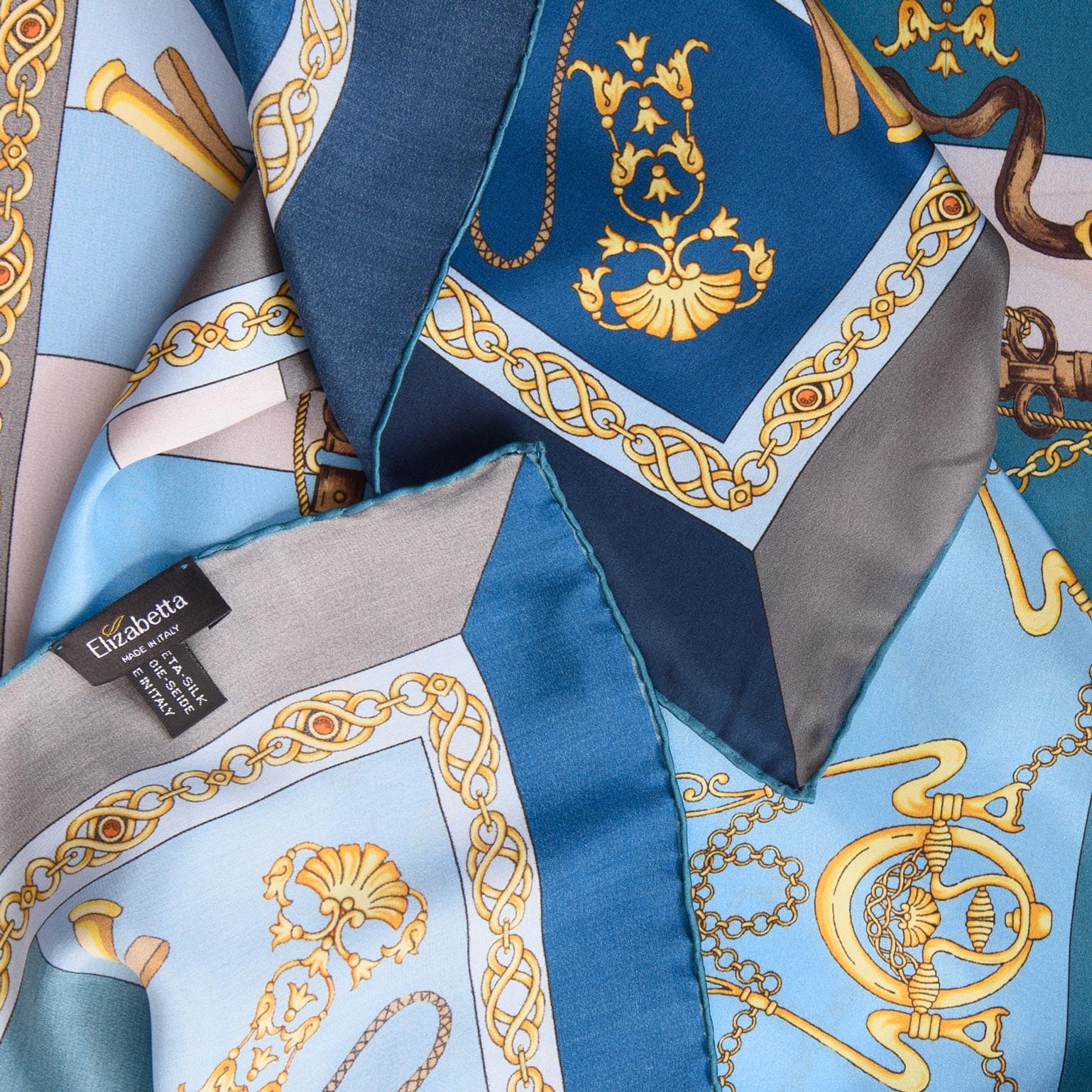 Gabriella - Silk Foulard - Azure - My Men's Shop