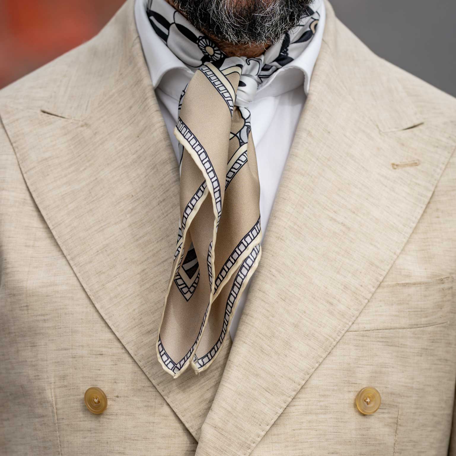 Lombardi - Silk Neckerchief - Sand