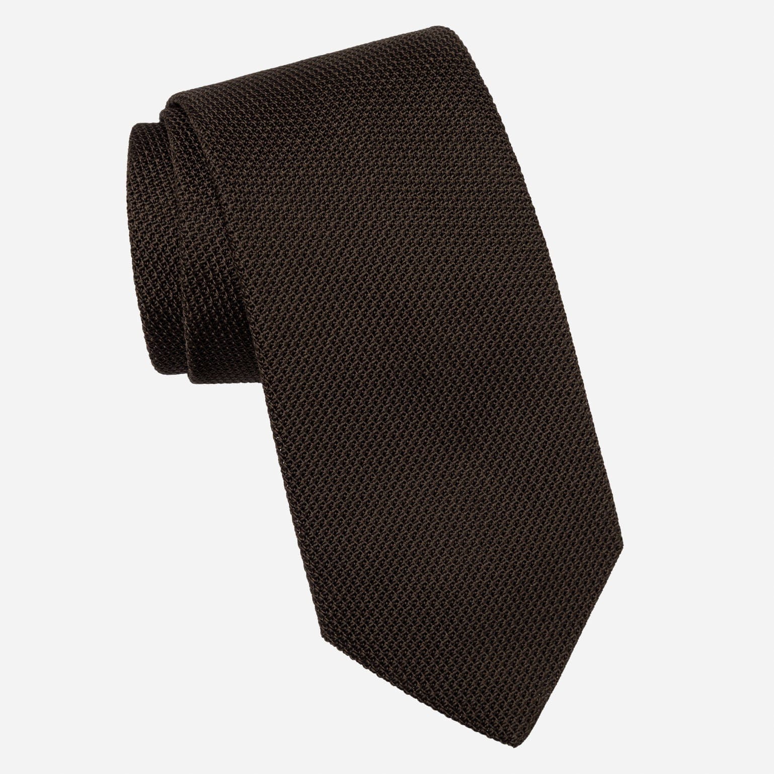 Mocha - Brown Silk Grenadine Tie - My Men's Shop