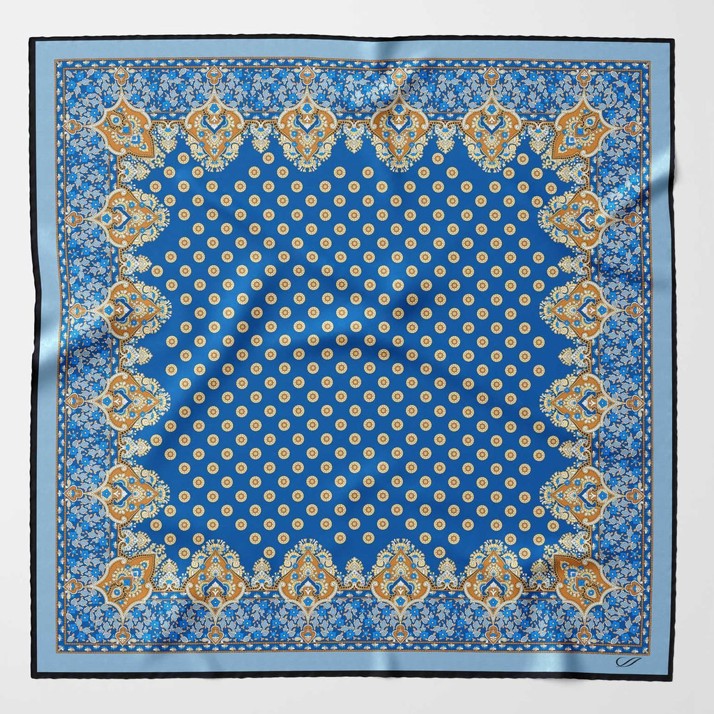 Filippo - Silk Neckerchief - Azure - My Men's Shop